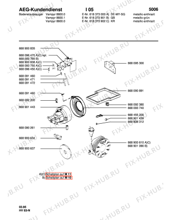 Схема №1 VAMPYR 790 I с изображением Щёточка для мини-пылесоса Aeg 8996689006345